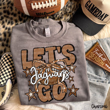 Load image into Gallery viewer, Let's Go Brown Dotted Distressed Star Bow Football Mascots DROPDOWN TRANSFER CARTER OCT 26
