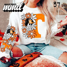 Load image into Gallery viewer, Floral Skulls And Letters Sports Team With Sleeve TRANSFER MMD
