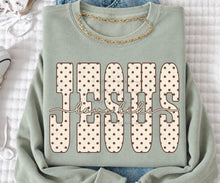 Load image into Gallery viewer, Love Like Jesus Tall Polka Dot Distressed TRANSFER ET OCT 26
