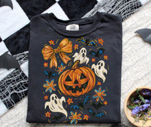 Load image into Gallery viewer, Floral Bow Lace Pumpkin Collage TRANSFER
