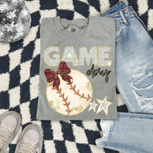 Load image into Gallery viewer, Dalmatian Game Day Baseball With Bow DROPDOWN TRANSFER CAP FEB
