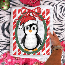 Load image into Gallery viewer, Penguin In Santa Hat Red/Green/Blue Lines DROPDOWN TRANSFER CARTER OCT 26 (Copy)
