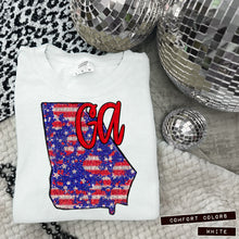 Load image into Gallery viewer, RWB Glitter States (all 50 states available) TRANSFER CAP APR
