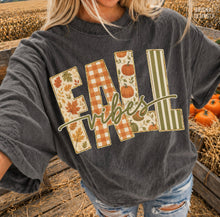 Load image into Gallery viewer, Fall Vibes Plaid Stripes DTF TRANSFER TUESDAY
