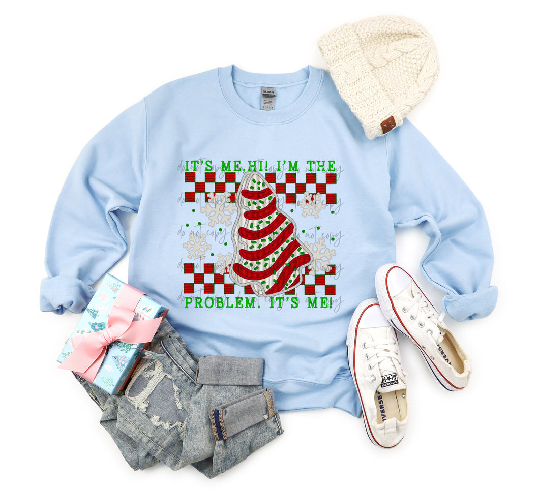 It’s Me, Hi! I’m The Problem, It’s Me! Tree Cake Checkered TRANSFER