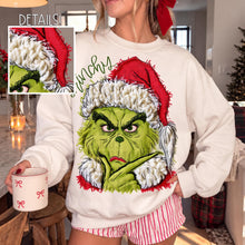 Load image into Gallery viewer, Christmas Characters Faux Frayed Fabric Texture DROPDOWN TRANSFER SSD NOV 26
