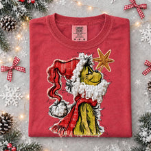 Load image into Gallery viewer, Christmas Characters Faux Frayed Fabric Texture DROPDOWN TRANSFER SSD NOV 26
