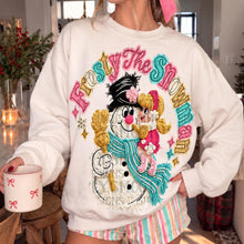Load image into Gallery viewer, Christmas Characters Faux Frayed Fabric Texture DROPDOWN TRANSFER SSD NOV 26
