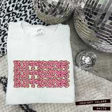 Load image into Gallery viewer, Pink Checker Gold Glitter Mascot Dropdown TRANSFER CAP APR
