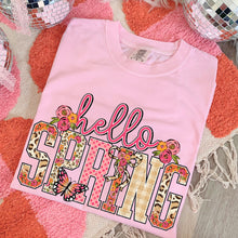 Load image into Gallery viewer, Hello Spring Pink Leopard Bow TRANSFER DWS FEB 26

