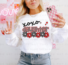 Load image into Gallery viewer, XOXO Red Black Checkered Names DROPDOWN TRANSFER CAP JAN
