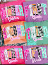 Load image into Gallery viewer, Pink BW Checker Pencil Arch B2S Grades ET DROPDOWN TRANSFER
