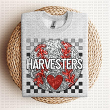 Load image into Gallery viewer, Baseball Mascots Faux Embroidery Checkered Sequin DROP DOWN TRANSFER ECHT 24
