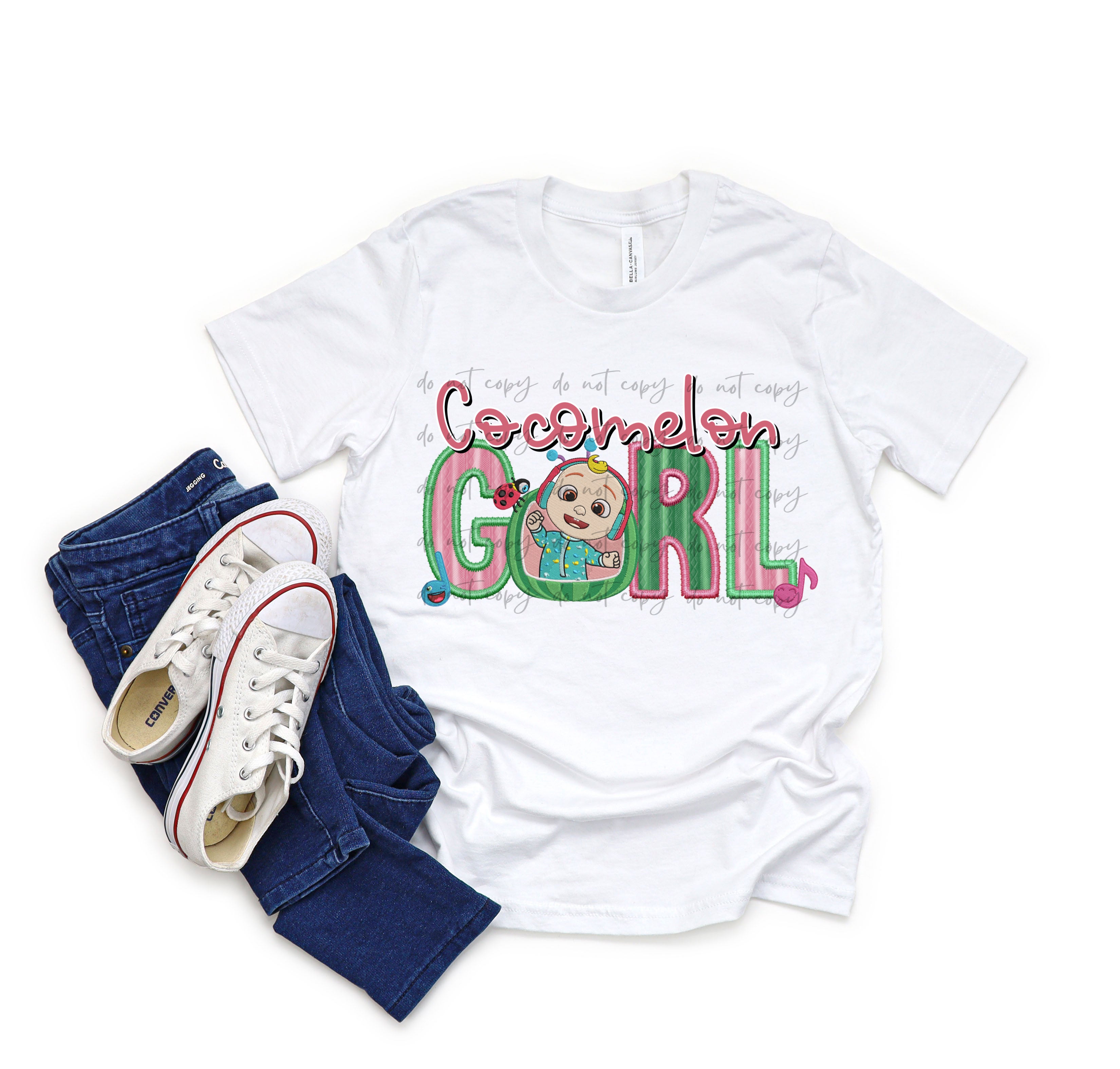 Coco_elon Girl Faux Embroidery TRANSFER – Sassy Sublimation & Screen Prints