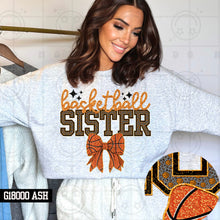 Load image into Gallery viewer, Basketball Names Bow Faux Embroidery TRANSFER HMWK JAN
