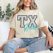 Load image into Gallery viewer, Polka Dotted Faux Embroidery States (All 50 states available) DTF TRANSFER
