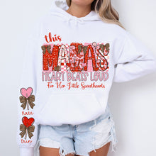 Load image into Gallery viewer, This Mama Heart Beats Loud With Sleeve DROPDOWN CUSTOMIZED DTF TRANSFER VIRGO DEC 25

