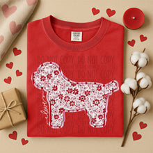 Load image into Gallery viewer, Valentine Red Floral Dog Breed Option DROPDOWN TRANSFER SWD DEC 25
