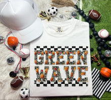 Load image into Gallery viewer, Basketball Faux Embroidery Checkered Mascots DROPDOWN TRANSFER CAP
