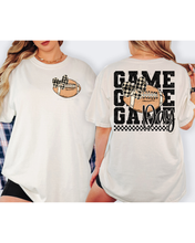 Load image into Gallery viewer, Game Day Stacked Ball Checkered Bow WITH POCKET DROPDOWN TRANSFER SCAR EXC MAY 25
