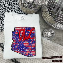 Load image into Gallery viewer, RWB Glitter States (all 50 states available) TRANSFER CAP APR
