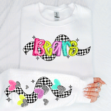 Load image into Gallery viewer, Bright Checkered Mascot With Sleeve Option DTF TRANSFER CSD
