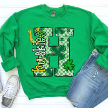 Load image into Gallery viewer, St Patrick’s Day Checkered Mascots DROPDOWN TRANSFER CSD JAN 26
