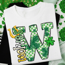 Load image into Gallery viewer, St Patrick’s Day Checkered Mascots DROPDOWN TRANSFER CSD JAN 26
