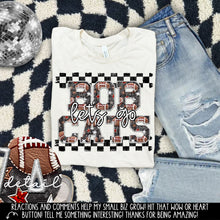 Load image into Gallery viewer, Let’s Go Football Faux Embroidery Checkered Mascots DROPDOWN TRANSFER CAP 24
