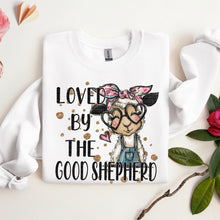 Load image into Gallery viewer, Loved By The Good Shepherd Heart Glasses TRANSFER SDD JAN 26
