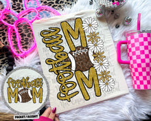 Load image into Gallery viewer, Floral Football Mom With Pocket DROPDOWN TRANSFER CAP JUNE
