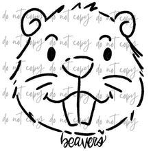 Load image into Gallery viewer, Doodle Single Color Mascots Dropdown TRANSFER
