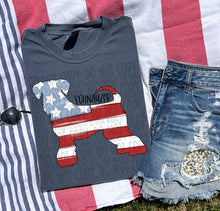 Load image into Gallery viewer, Patriotic Dog Designs Black Text SWD MAY DROPDOWN TRANSFER
