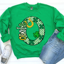 Load image into Gallery viewer, St Patrick’s Day Checkered Mascots DROPDOWN TRANSFER CSD JAN 26
