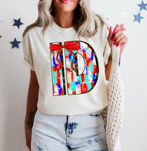 Load image into Gallery viewer, RWB Brushstroke Bow States (all 50 states available) TRANSFER CST MAY
