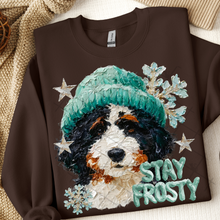 Load image into Gallery viewer, Stay Frosty Hand Painted Dog Collection Dropdown TRANSFER THREAD SEPT 25
