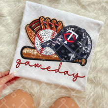 Load image into Gallery viewer, Gameday Sequin Baseball Hat Glove Teams Dropdown TRANSFER CCD INS
