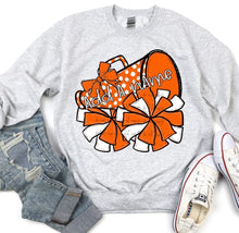 Load image into Gallery viewer, So Sporty Cheer Megaphone &amp; Pom CUSTOMIZABLE DROPDOWN DTF Transfer
