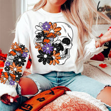 Load image into Gallery viewer, Floral Skulls And Letters Sports Team With Sleeve TRANSFER MMD
