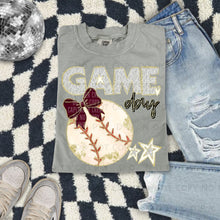 Load image into Gallery viewer, Dalmatian Game Day Baseball With Bow DROPDOWN TRANSFER CAP FEB

