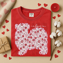 Load image into Gallery viewer, Valentine Red Floral Dog Breed Option DROPDOWN TRANSFER SWD DEC 25
