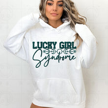Load image into Gallery viewer, Lucky Girl Syndrome Glitter Faux Embroidery TRANSFER HMWK JAN
