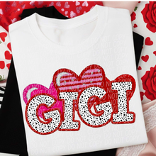 Load image into Gallery viewer, Valentines Names Heart Trio Faux Embroidery DROPDOWN TRANSFER CSD JAN 26
