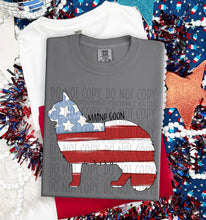 Load image into Gallery viewer, Patriotic Dog Designs Black Text SWD MAY DROPDOWN TRANSFER
