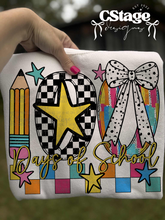 Load image into Gallery viewer, 100 Days Checker Dotted Bow TRANSFER CSTAGE JAN 26 100 DAYS OF SCHOOL COLLAB CDC X CSTAGE X SCG X UMC
