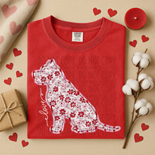 Load image into Gallery viewer, Valentine Red Floral Dog Breed Option DROPDOWN TRANSFER SWD DEC 25
