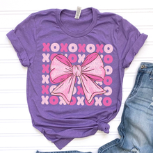 Load image into Gallery viewer, Xoxo Stacked Pink Light Pink Bow TRANSFER CSD
