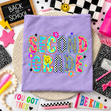 Load image into Gallery viewer, School Alpha Retro Floral Checker Zebra School Titles DROPDOWN TRANSFER SCG JUNE 26
