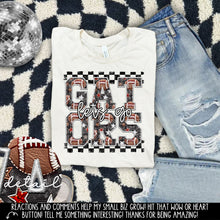 Load image into Gallery viewer, Let’s Go Football Faux Embroidery Checkered Mascots DROPDOWN TRANSFER CAP 24
