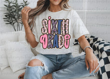 Load image into Gallery viewer, Pink Blue Gold Glitter Alpha B2S Grades DROPDOWN TRANSFER
